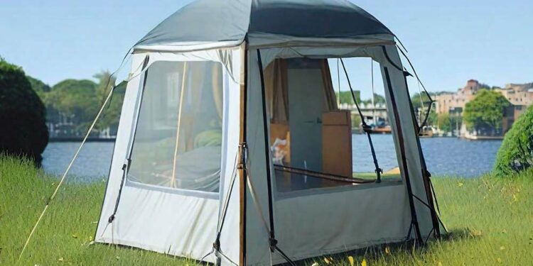 Camping Pavillon aufblasbar (BW)