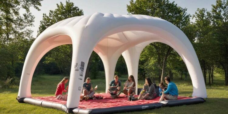 Camping Pavillon aufblasbar eine Oase der Entspannung beim Camping