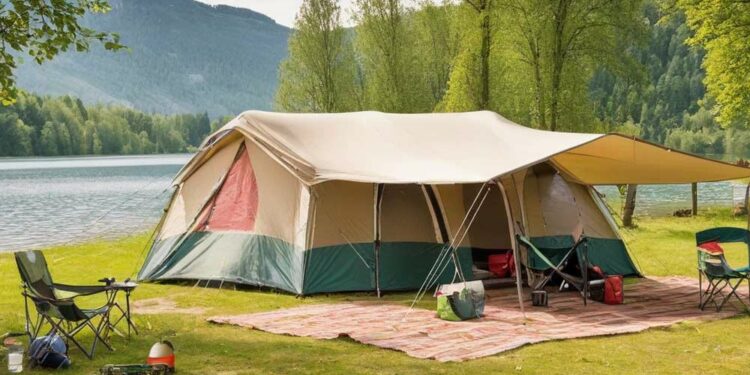 Familienzelt mit Vorzelt (NF)