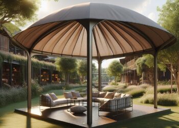 Luft-Pavillon 3×3: Ein guter Schutz vor Sonne und Regen