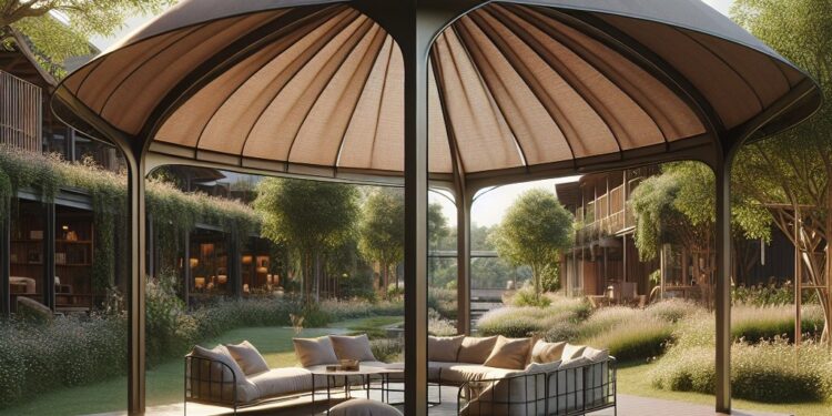 Luft-Pavillon 3×3: Ein guter Schutz vor Sonne und Regen