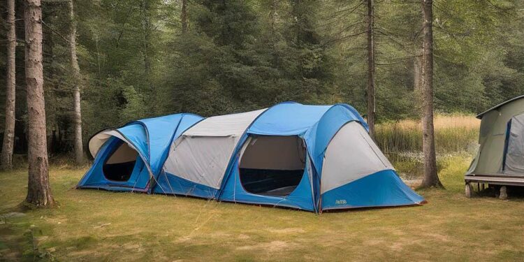 Zelt mit 3 Schlafkabinen (NF)